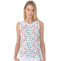 Aqua coral Women s Basketball Tank Top View1