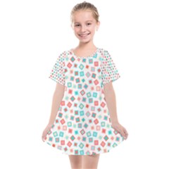 Aqua Coral Kids  Smock Dress by CuteKingdom