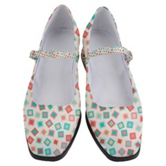 Aqua Coral Women s Mary Jane Shoes by CuteKingdom