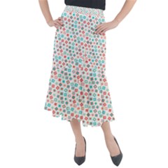 Aqua Coral Midi Mermaid Skirt by CuteKingdom