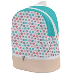 Aqua Coral Zip Bottom Backpack by CuteKingdom