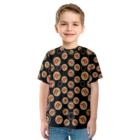 Earth With Flowers And Tree  Wood  Vintage Kids  Sport Mesh Tee by pepitasart