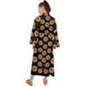 Earth With Flowers And Tree  Wood  Vintage Maxi Kimono View2