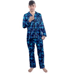 B P  Men s Long Sleeve Satin Pyjamas Set