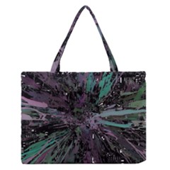 Glitched Out Zipper Medium Tote Bag by MRNStudios