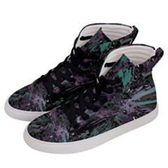 Glitched Out Men s Hi-top Skate Sneakers by MRNStudios