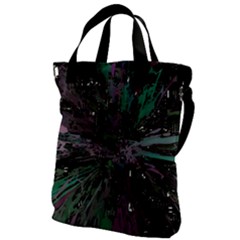 Glitched Out Canvas Messenger Bag by MRNStudios