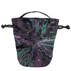 Glitched Out Drawstring Bucket Bag by MRNStudios