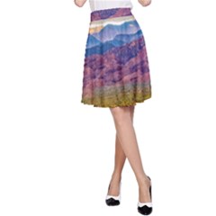 Arid Andean Landscape, La Rioja, Argentina010 A-line Skirt by dflcprintsclothing