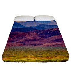 Arid Andean Landscape, La Rioja, Argentina010 Fitted Sheet (queen Size)