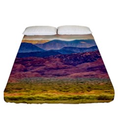 Arid Andean Landscape, La Rioja, Argentina010 Fitted Sheet (california King Size) by dflcprintsclothing