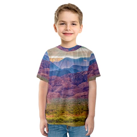 Arid Andean Landscape, La Rioja, Argentina010 Kids  Sport Mesh Tee by dflcprintsclothing