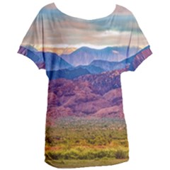 Arid Andean Landscape, La Rioja, Argentina010 Women s Oversized Tee by dflcprintsclothing