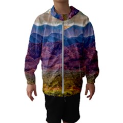 Arid Andean Landscape, La Rioja, Argentina010 Kids  Hooded Windbreaker by dflcprintsclothing