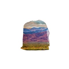 Arid Andean Landscape, La Rioja, Argentina010 Drawstring Pouch (xs) by dflcprintsclothing