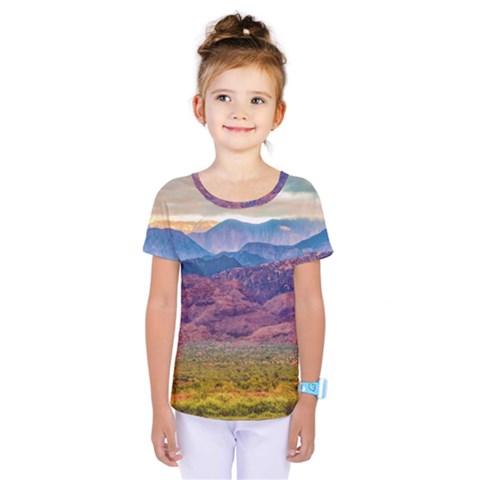 Arid Andean Landscape, La Rioja, Argentina010 Kids  One Piece Tee by dflcprintsclothing