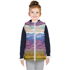 Arid Andean Landscape, La Rioja, Argentina010 Kids  Hooded Puffer Vest