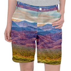 Arid Andean Landscape, La Rioja, Argentina010 Pocket Shorts by dflcprintsclothing