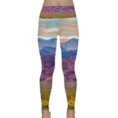 Arid Andean Landscape, La Rioja, Argentina010 Lightweight Velour Classic Yoga Leggings by dflcprintsclothing