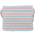 Aqua Coral Waves Buckle Messenger Bag View3