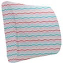 Aqua Coral Waves Seat Cushion View2