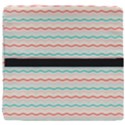 Aqua Coral Waves Seat Cushion View4