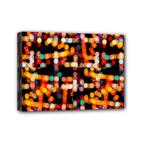 Multicolored Bubbles Print Pattern Mini Canvas 7  X 5  (stretched) by dflcprintsclothing