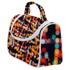 Multicolored Bubbles Print Pattern Satchel Handbag