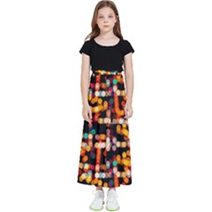 Multicolored Bubbles Print Pattern Kids  Skirt