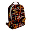 Multicolored Bubbles Print Pattern Flap Pocket Backpack (Small) View2