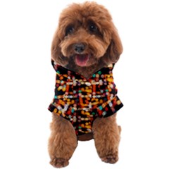 Multicolored Bubbles Print Pattern Dog Coat