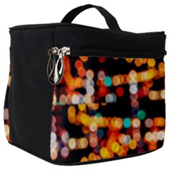 Multicolored Bubbles Print Pattern Make Up Travel Bag (big)