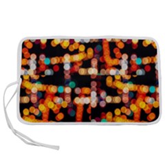 Multicolored Bubbles Print Pattern Pen Storage Case (m) by dflcprintsclothing