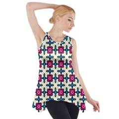 Geometric Side Drop Tank Tunic by SychEva