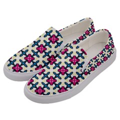 Geometric Men s Canvas Slip Ons