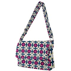 Geometric Full Print Messenger Bag (s) by SychEva