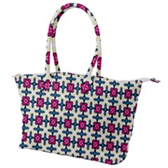 Geometric Canvas Shoulder Bag