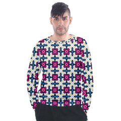 Geometric Men s Long Sleeve Raglan Tee