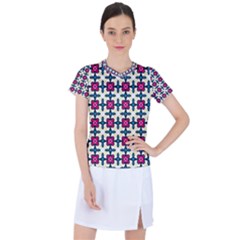 Geometric Women s Sports Top