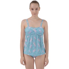 Rabbit  Twist Front Tankini Set by SychEva