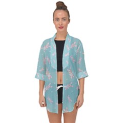 Rabbit  Open Front Chiffon Kimono by SychEva