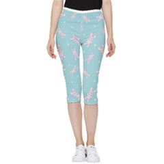 Rabbit  Inside Out Lightweight Velour Capri Leggings  by SychEva