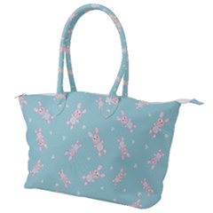 Rabbit  Canvas Shoulder Bag by SychEva