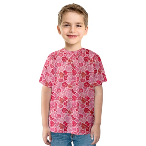 Roses Kids  Sport Mesh Tee by CuteKingdom