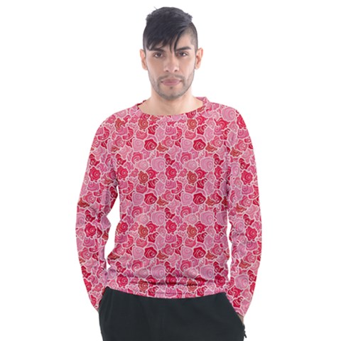 Roses Men s Long Sleeve Raglan Tee by CuteKingdom