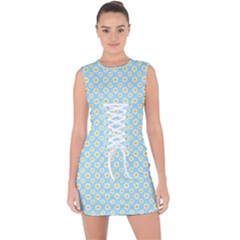 Daisies Lace Up Front Bodycon Dress by CuteKingdom