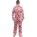 Red Flowers Men s Long Sleeve Satin Pyjamas Set View2