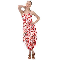 Red Flowers Layered Bottom Dress by CuteKingdom