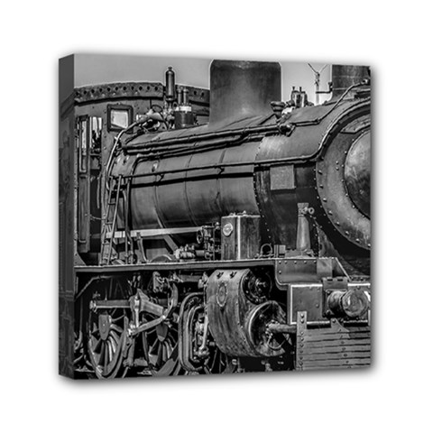 Steam Locomotive, Montevideo, Uruguay Mini Canvas 6  X 6  (stretched) by dflcprintsclothing