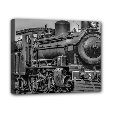 Steam Locomotive, Montevideo, Uruguay Canvas 10  X 8  (stretched) by dflcprintsclothing